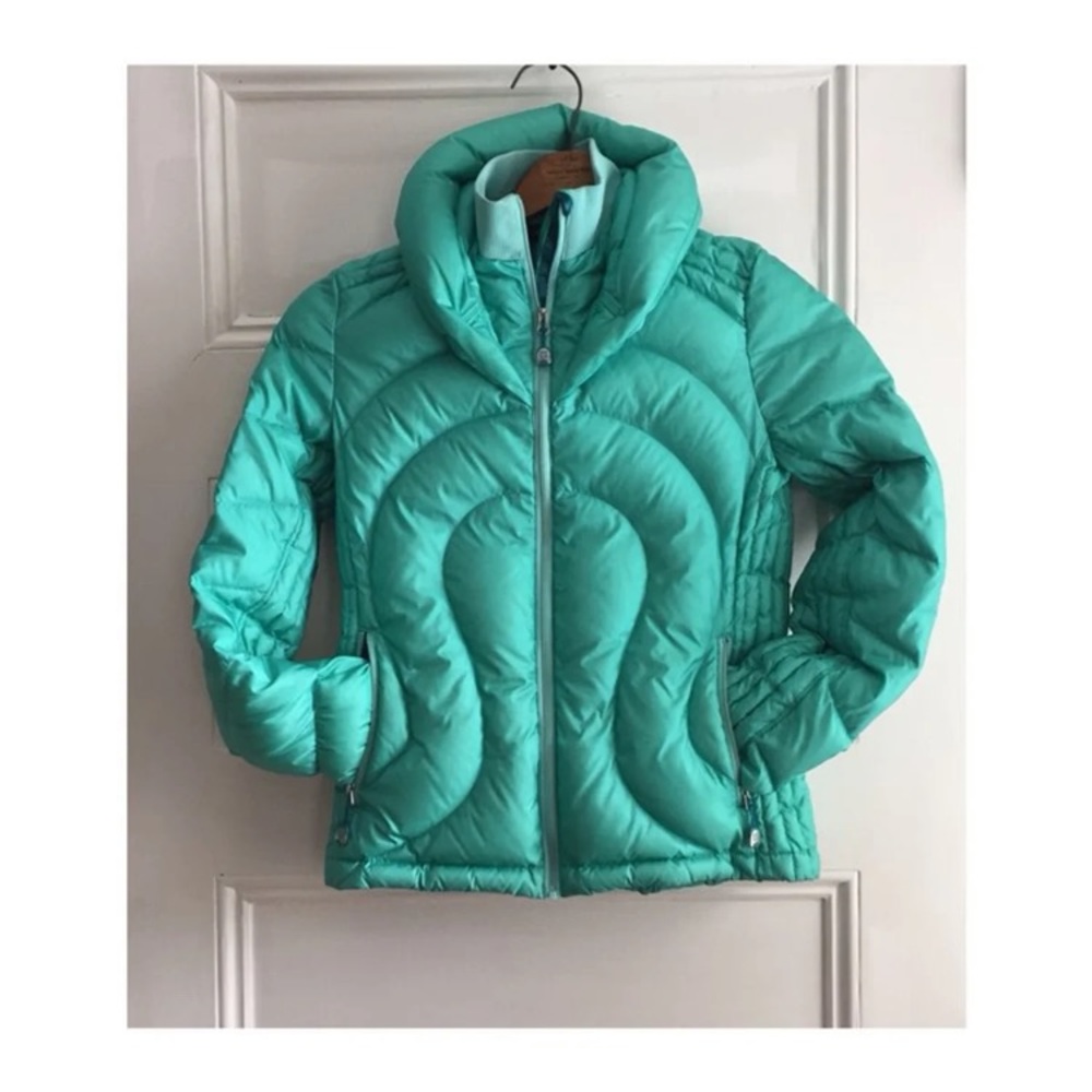 lululemon athletica Teal Quilted Puffer Jacket